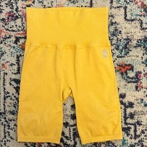 FP Movement by Free People Yellow Biker Shorts